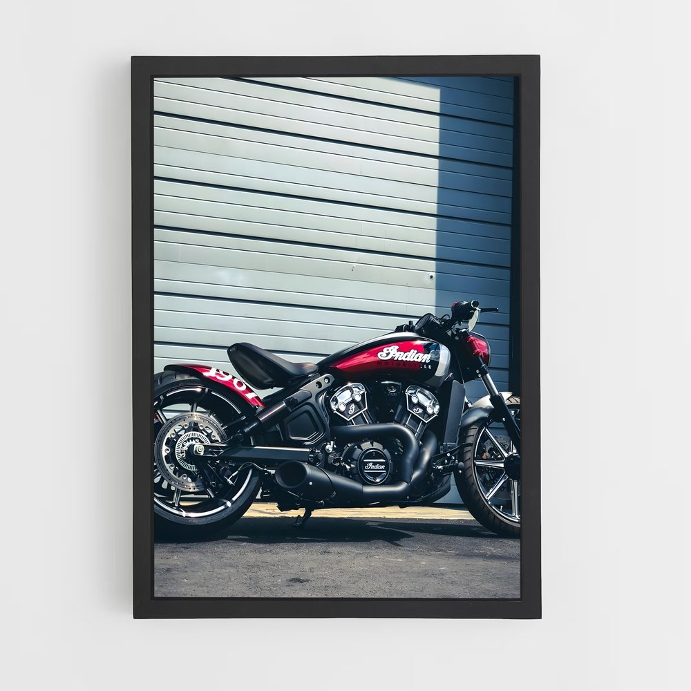 Poster Chrome et Carburant – affiche Indian Motorcycle (vue 2)